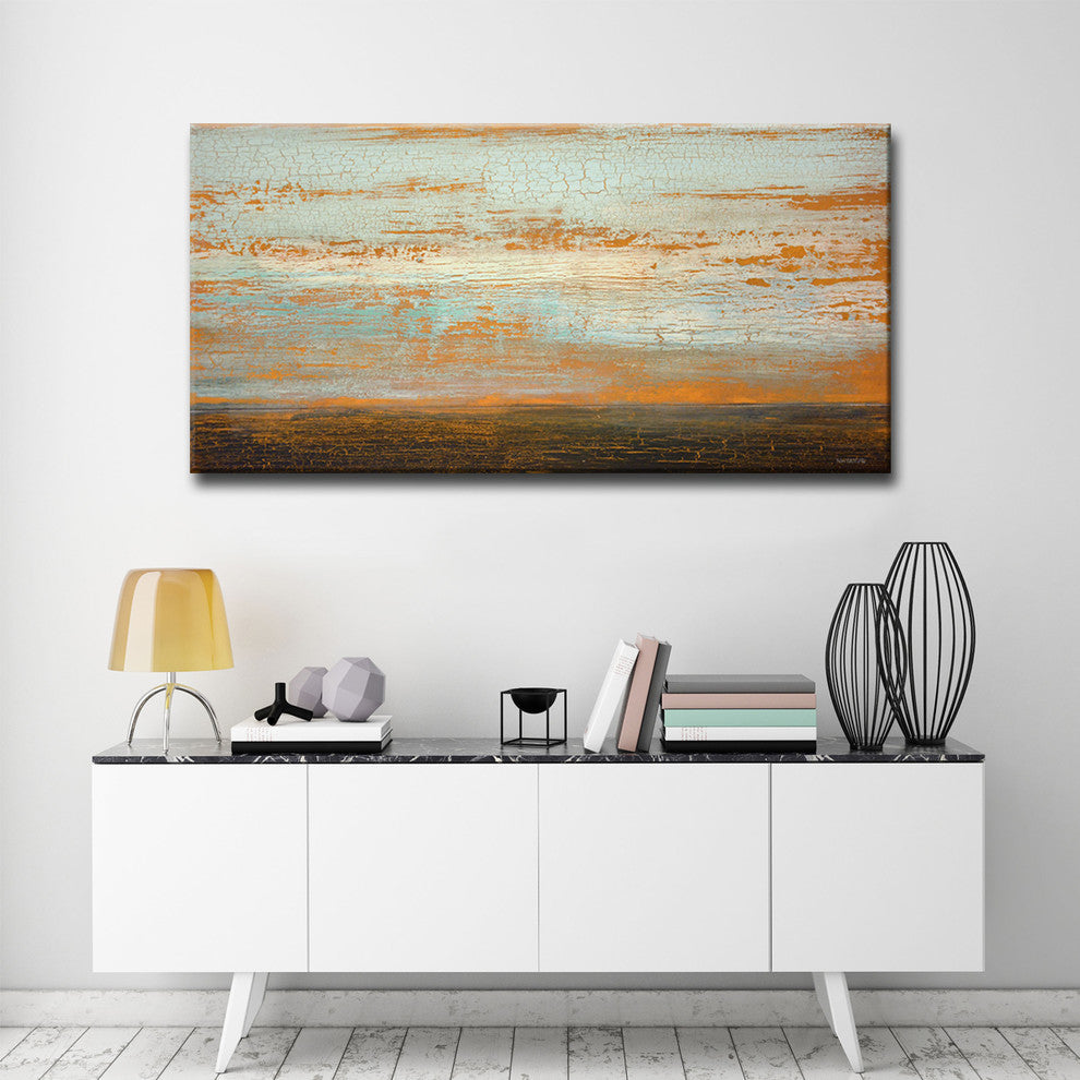 Ready2HangArt Oversized Canvas 'Desert Flats' by Norman Wyatt, 24"x48"