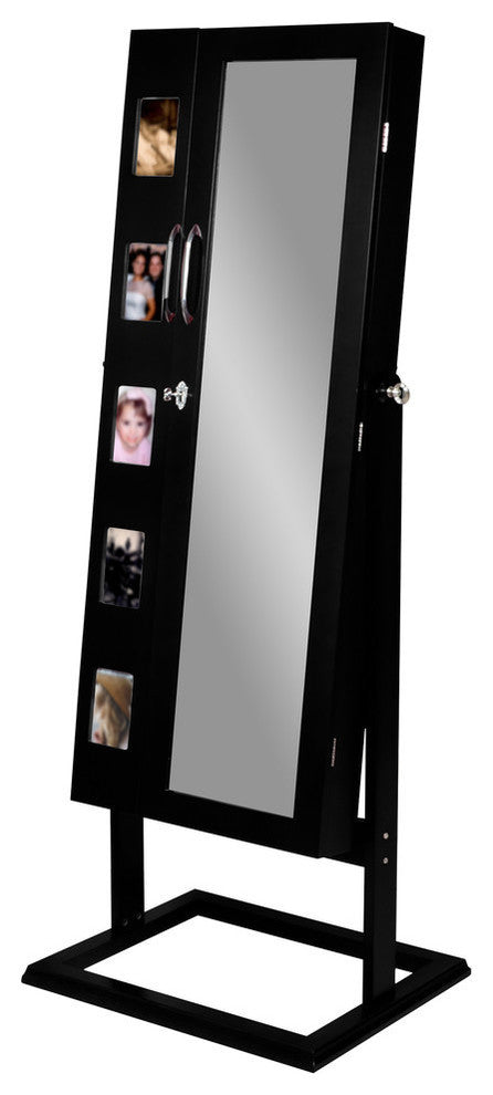 Vittoria Square Foot Floor Standing Storage Jewelry Armoire Cabinet