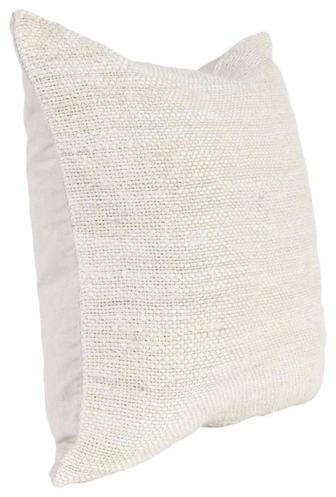 Halter Jute Hand Crafted Throw Pillow, 22x22