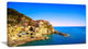 "Manarola Village Seashore Italy" Seashore Wall Art, 32"x16"