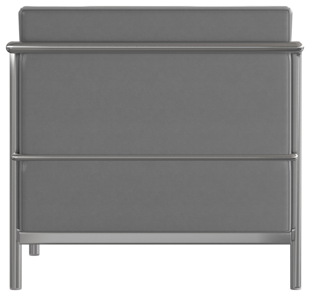 Hercules Regal Series LeatherSoft Loveseat, Gray