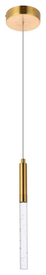 Lux Light 5" 1-Light Gold Pendant