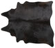 Pergamino Black Cowhide Rug, Extra Extra Large