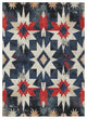 Machine Washable Indoor/Outdoor Chantille ACN1893 Navy 9' x 12' Rug
