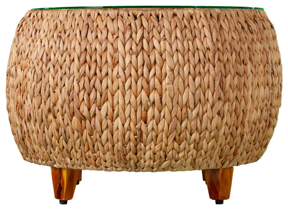 Penleyton Round Water Hyacinth Cocktail Table
