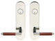 Cabernet Lever, Tubular Entry, Double Cylinder, Polished Stainless Steel