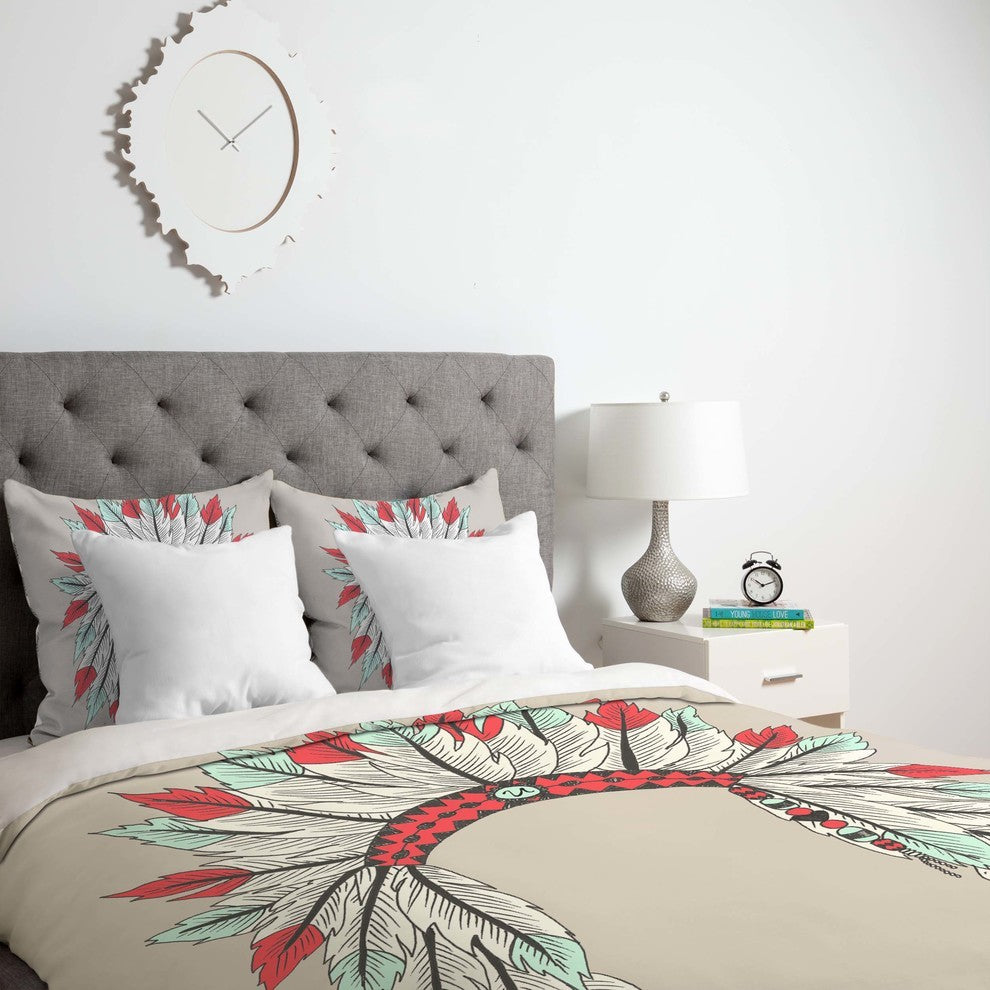 Deny Designs Wesley Bird Dressy Duvet Cover - Lightweight