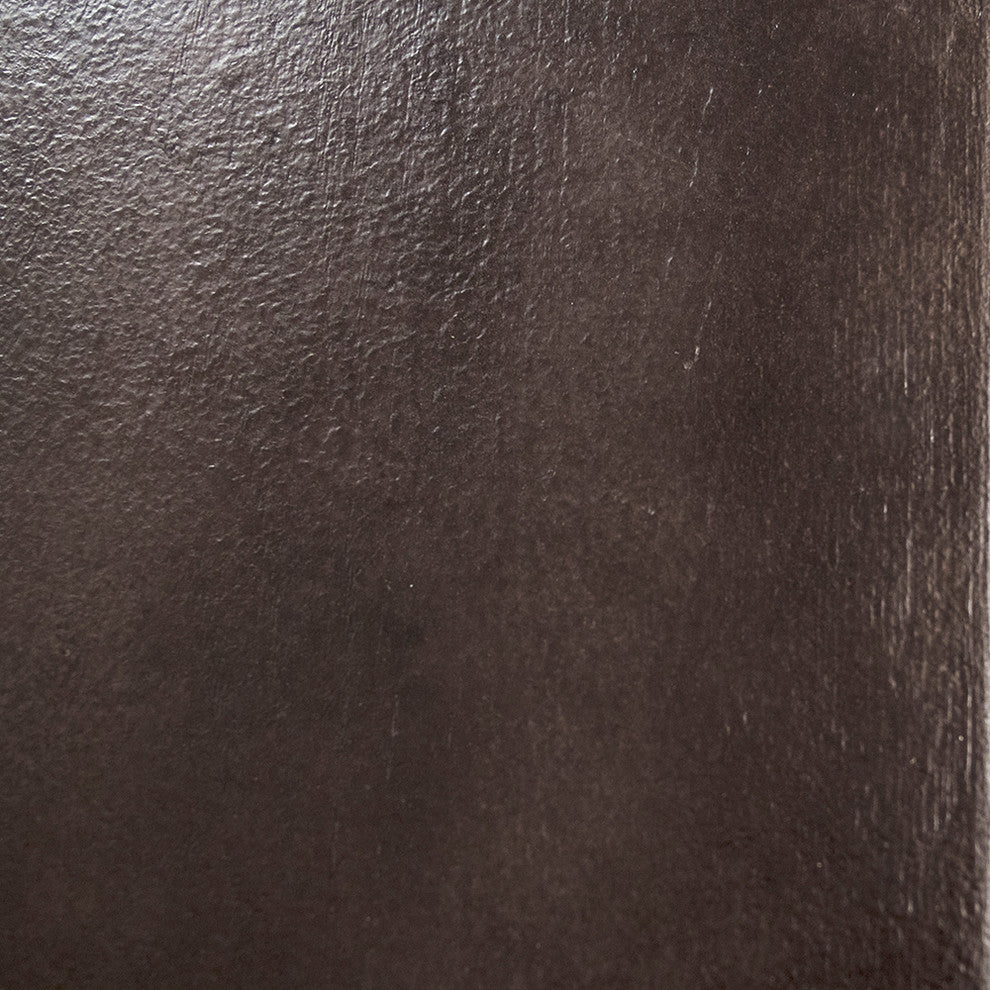 Sergei Desk, Chocolate Brown Top/Taupe and Gray Base