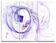 "Billowing Smoke Blue" Digital Metal Wall Art, 3 Panels, 36"x28"