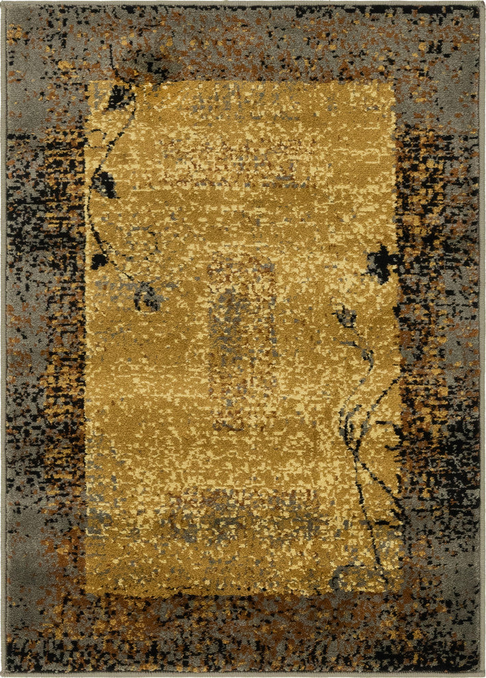 Unique Loom Beige Barista Excelsa 2' 2 x 3' 0 Area Rug