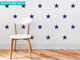 Stars Fabric Wall Decals, Set of 30 Stars, Navy