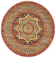 Unique Loom Navy Blue Quincy Palace 3' 3 x 3' 3 Round Rug