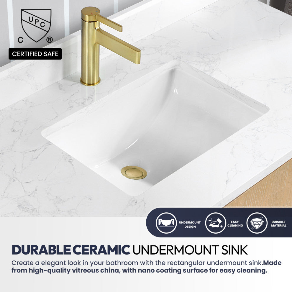 San Bath Vanity with Stone Top, Washed Ash Grey, 72", Double Vanity, No Mirror