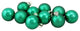 10-Piece Shiny, Glass Ball Christmas Ornament Set, 1.75", Green