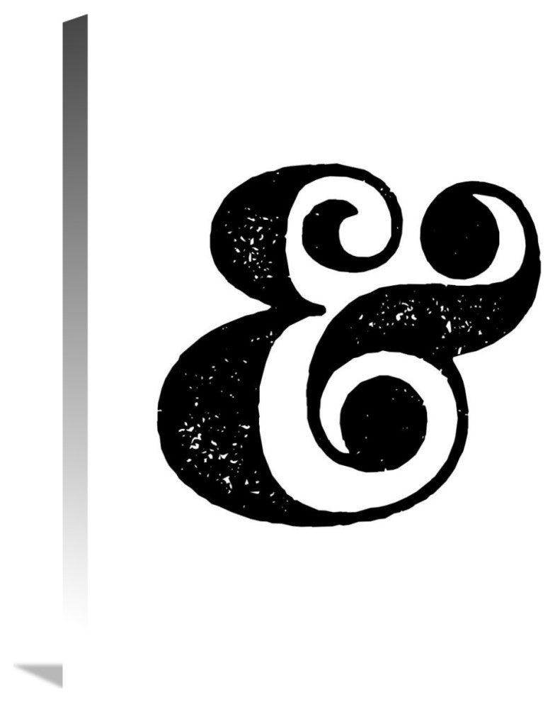 "Ampersand Poster White" Fine Art Print