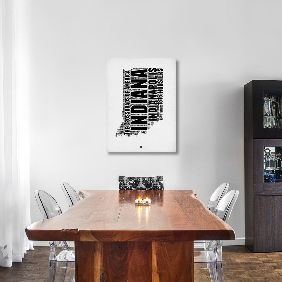 "Indiana Word Cloud 2" Fine Art Print