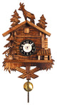 Engstler Battery-Operated Clock- Wood Forest- Mini Size