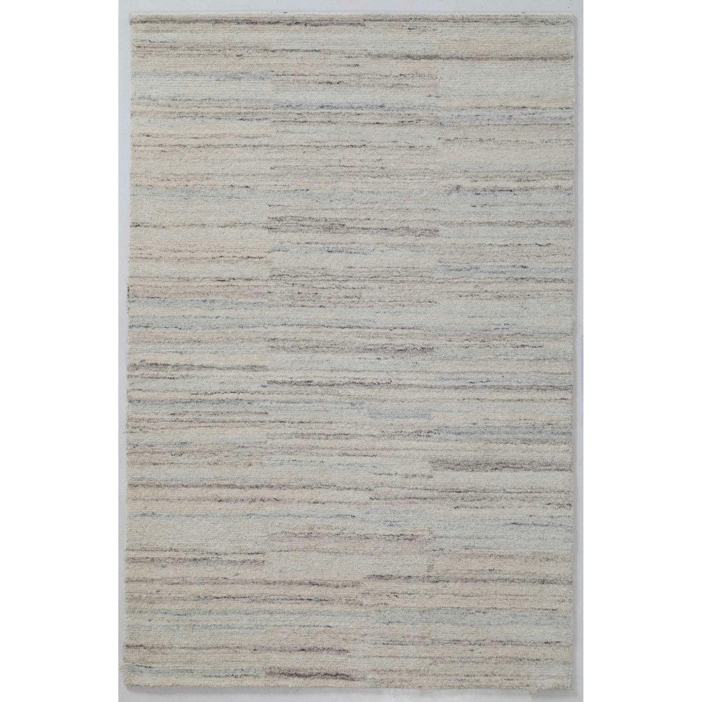 Dusk Static Stripe Area Rug, Ivory, 8'9"x11'9"