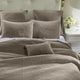 Stonewashed Cotton Velvet Quilt Set, King, Taupe, 3 Piece