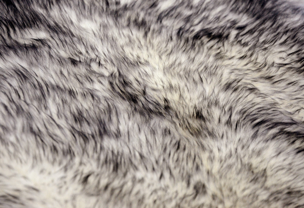 New Zealand Quattro Sheepskin Rug, Gradient Gray, 4'x6'