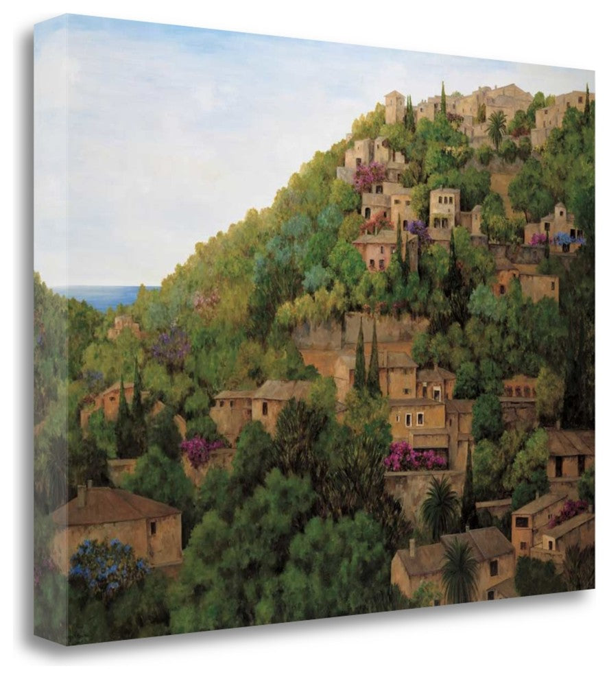 "Vista De Deia" By Montserrat Masdeu, Giclee Print on Gallery Wrap Canvas