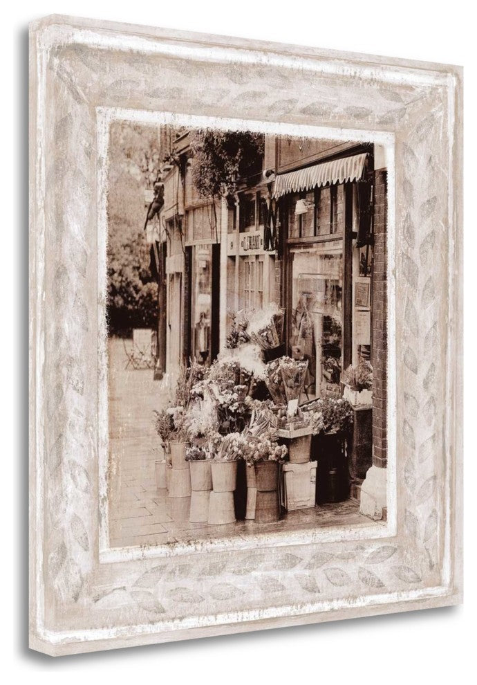 "Flower Market" By Teo Tarras,Ready to Hang Giclee Print on Gallery Wrap Canvas
