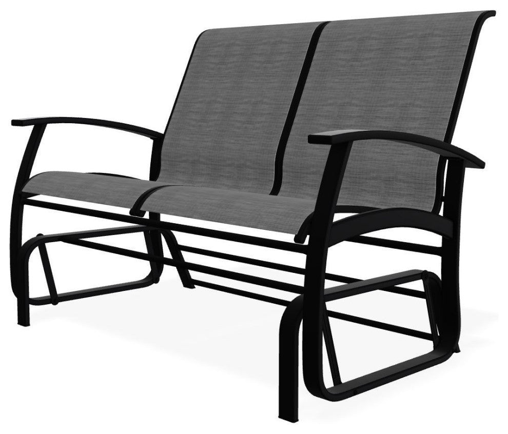 Belle Isle Sling 2-Seat Glider, Collect Charcoal/Black