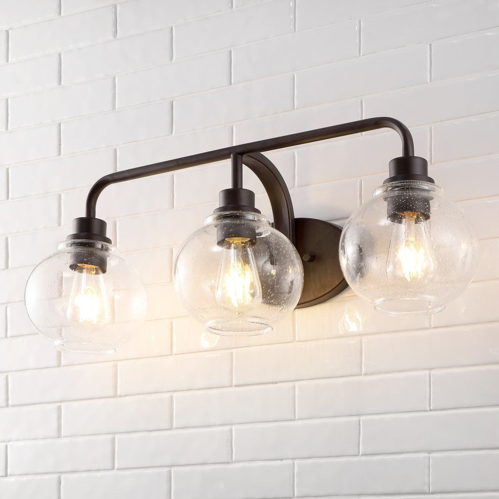 Sandrine Iron LED Vanity Light, Oil Rubbed Bronze, 3 Bulb