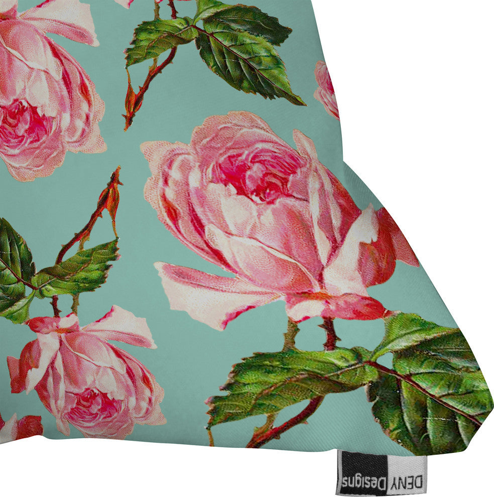 Deny Designs Allyson Johnson Prettiest Roses Outdoor Throw Pillow