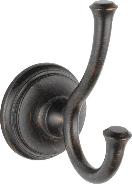 Delta Cassidy Double Robe Hook, Venetian Bronze, 79735-RB