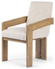 Roxy Dining Armchair Somerton Ash, Smoked Grey