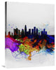 "Los Angeles  Watercolor Skyline 2" Fine Art Print