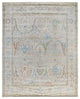 Oushak One-of-a-Kind Hand-Knotted Area Rug Light Gray, 8'1" x 9'11"