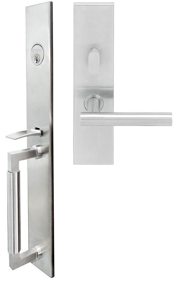 Copenhagen Lever, Mortise Entry Handleset, RHR, Satin Stainless Steel
