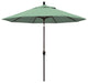 9' Bronze Push-Button Tilt Crank Aluminum Umbrella, Spa Pacifica