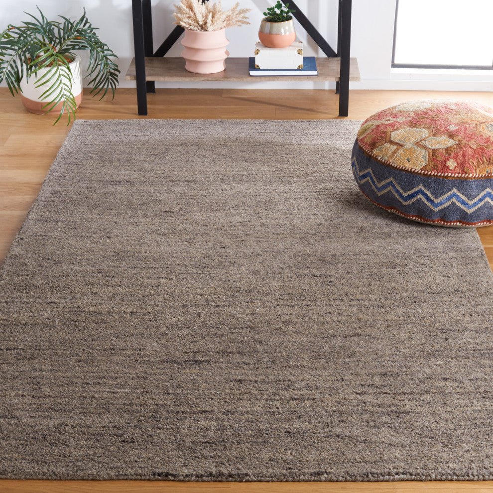 Safavieh Metro Collection HIM413G Rug, Light Grey, 7' X 7' Square