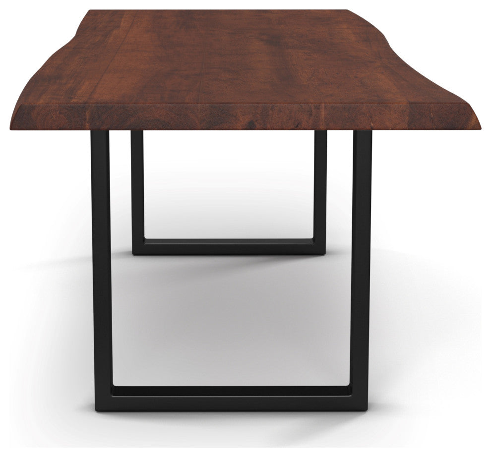 Brooks Dining Table, Americano, Black, 40"x116", U-Base