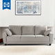 Sealy TruFit Klein Queen Dropback Sofa Bed Convertible, Silver