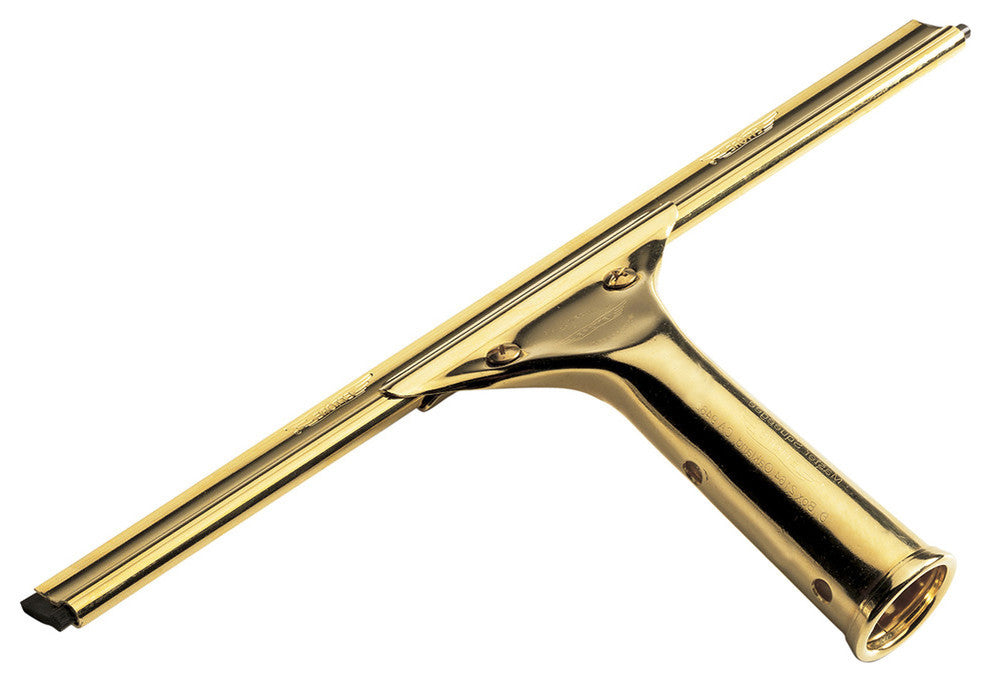 Ettore® 10018 ProSeries Solid Brass Window Squeegee, 18"