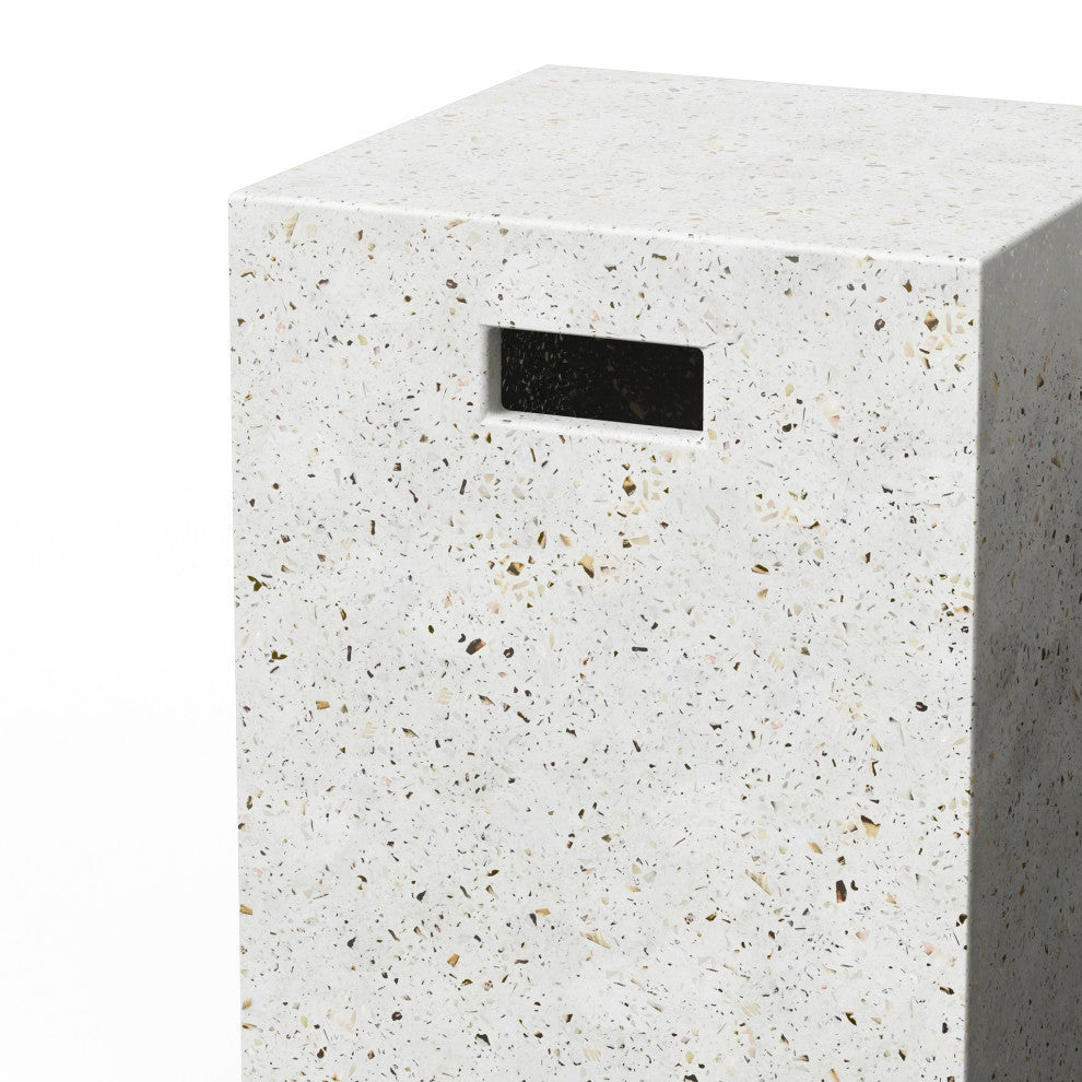 Mixx, Una Stool, Ivory Terrazzo