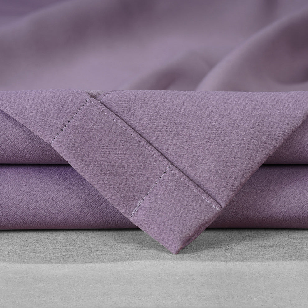 Boho Purple Performance Woven Blackout Curtain Pair, 50W x 120L
