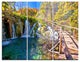 "Autumn in Plitvice Lakes" Photo Metal Wall Art, 3 Panels, 36"x28"