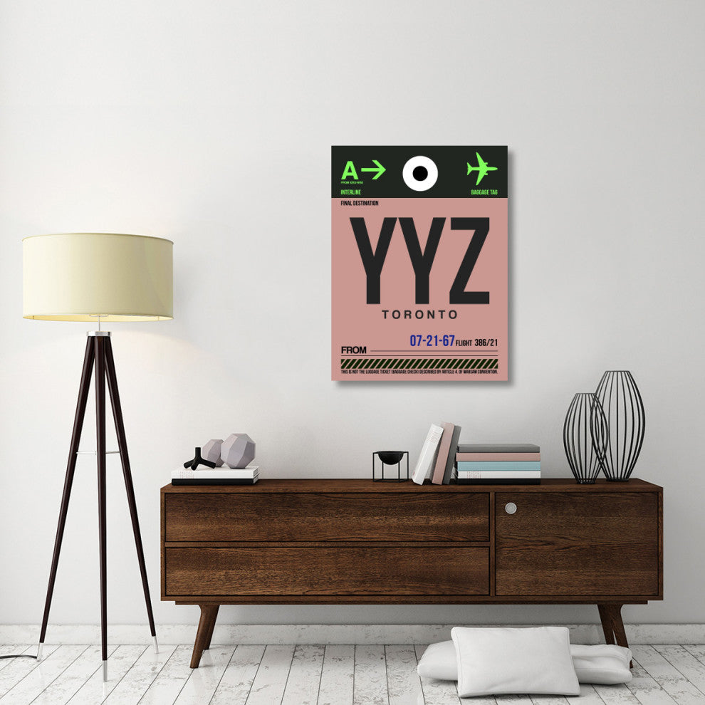 "YYZ Toronto Luggage Tag 2" Fine Art Print
