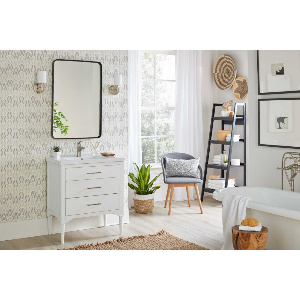 Progress Lighting 1-100W Medium Bath Bracket, Polished Nickel