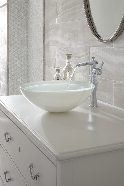 Delta Cassidy Single Handle Channel Vessel Faucet, Polished Nickel, 798LF-PN