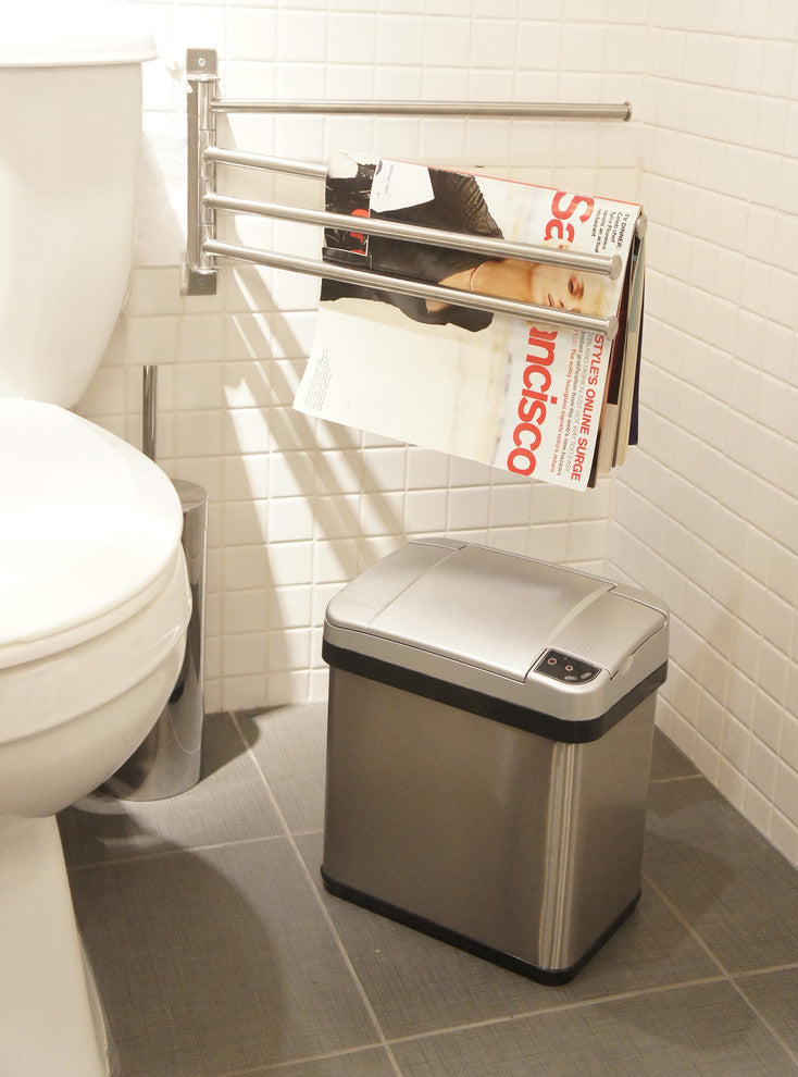 Multifunction Sensor Trash Cans, 2-Piece Set