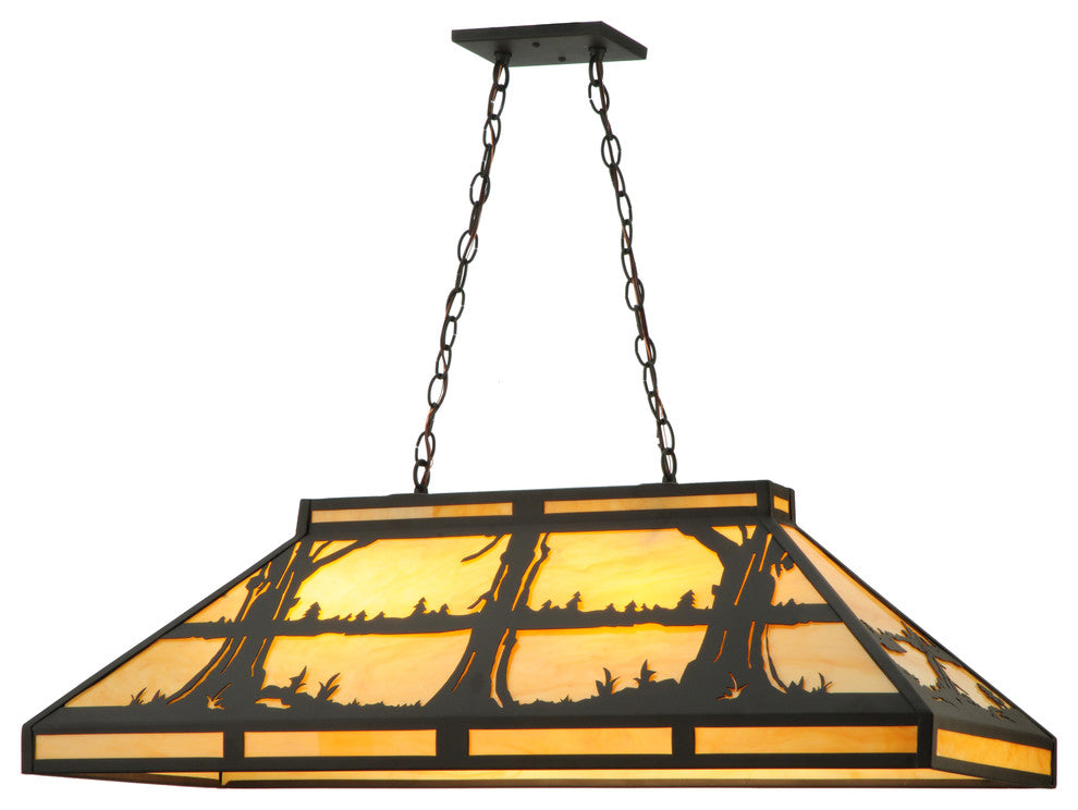 40L Quiet Pond Oblong Pendant