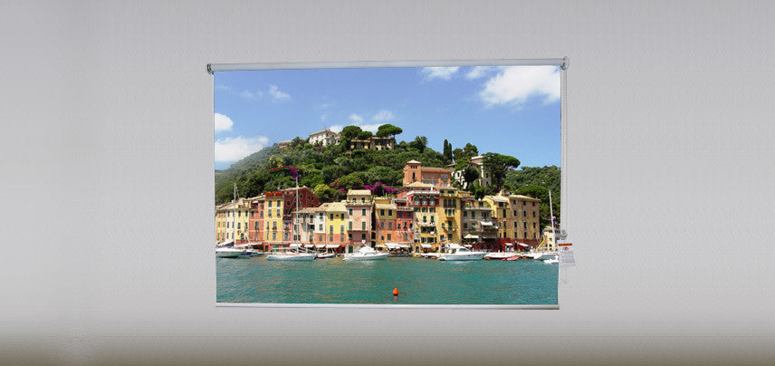 "Portofino" Artwork, 3' Shade, Partial Sheer, Right