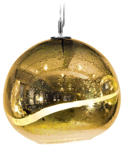 Solaris Pendant, The Vista Swirl Collection, Gold