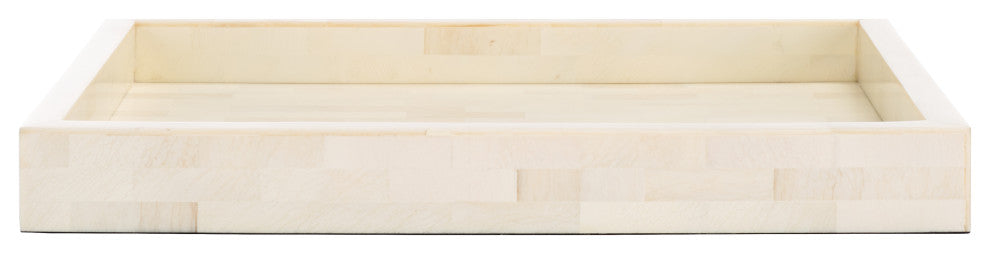 Safavieh Sabi Tray, Antique Ivory/Faux Bone